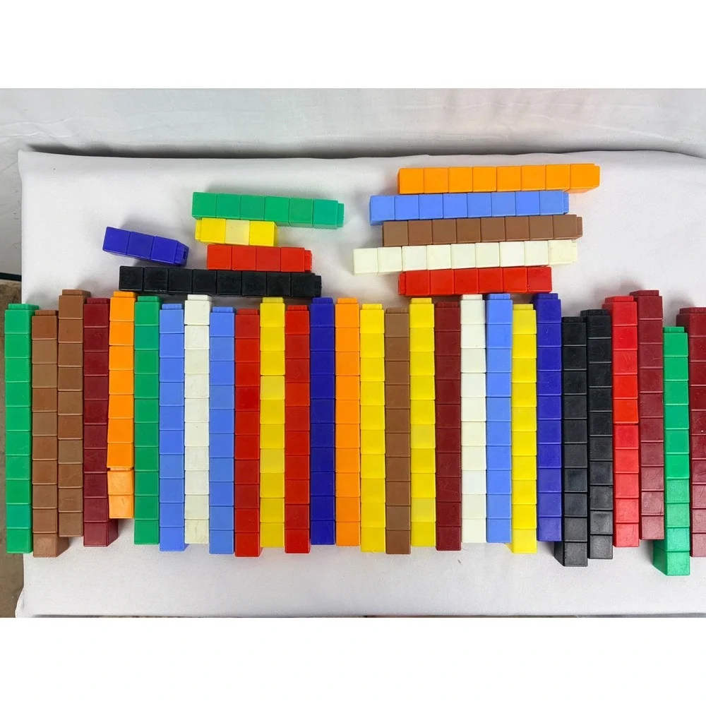 Math Link Cubes 280 Piece Set Multicolored Interlocking‎ Counting Blocks Toy